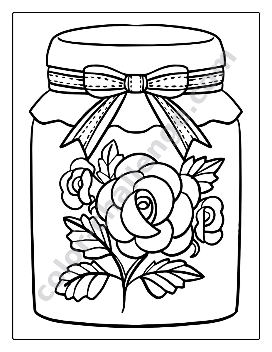 Beautiful and Relaxing Flowers, flower coloring book for seniors sample page 1