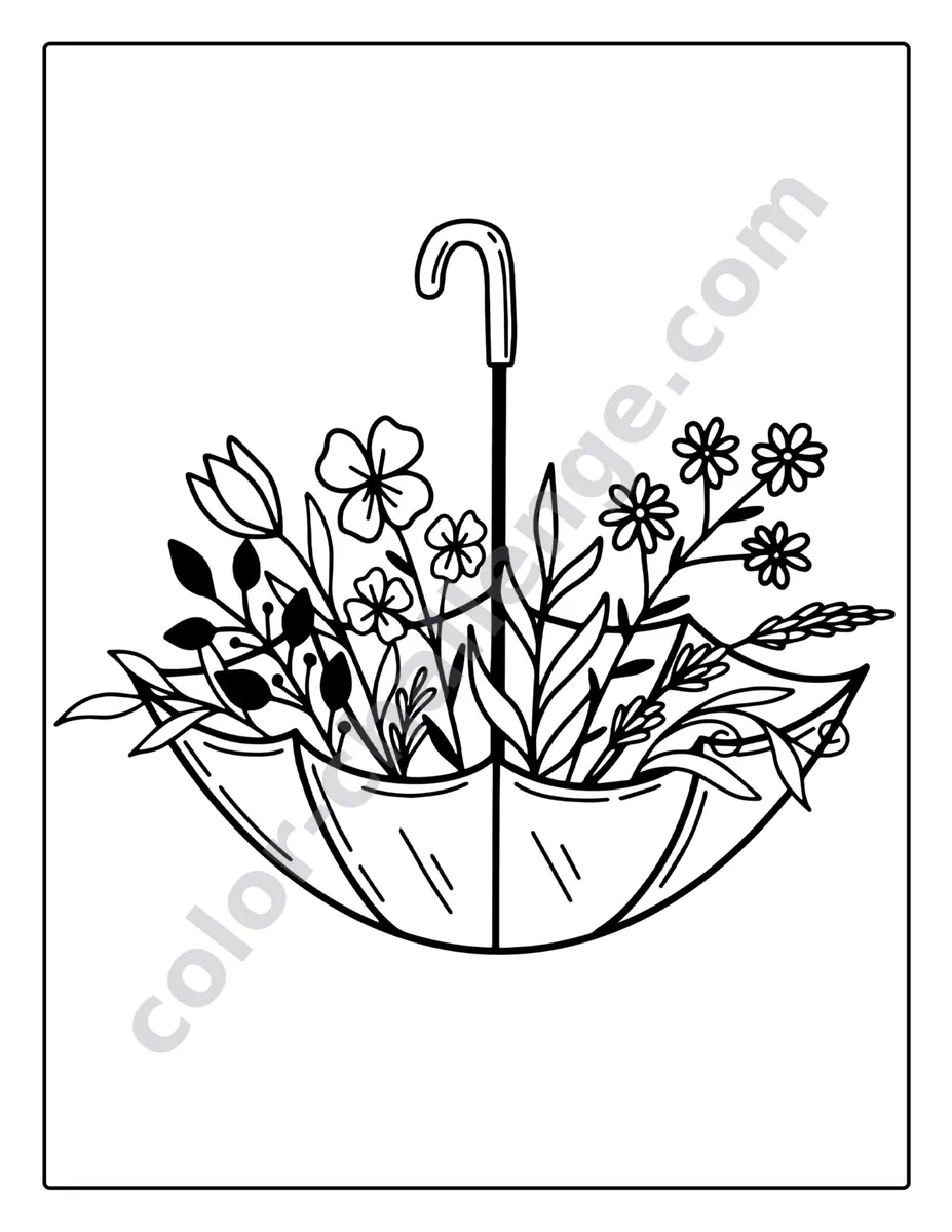 Beautiful and Relaxing Flowers, flower coloring book for seniors sample page 2
