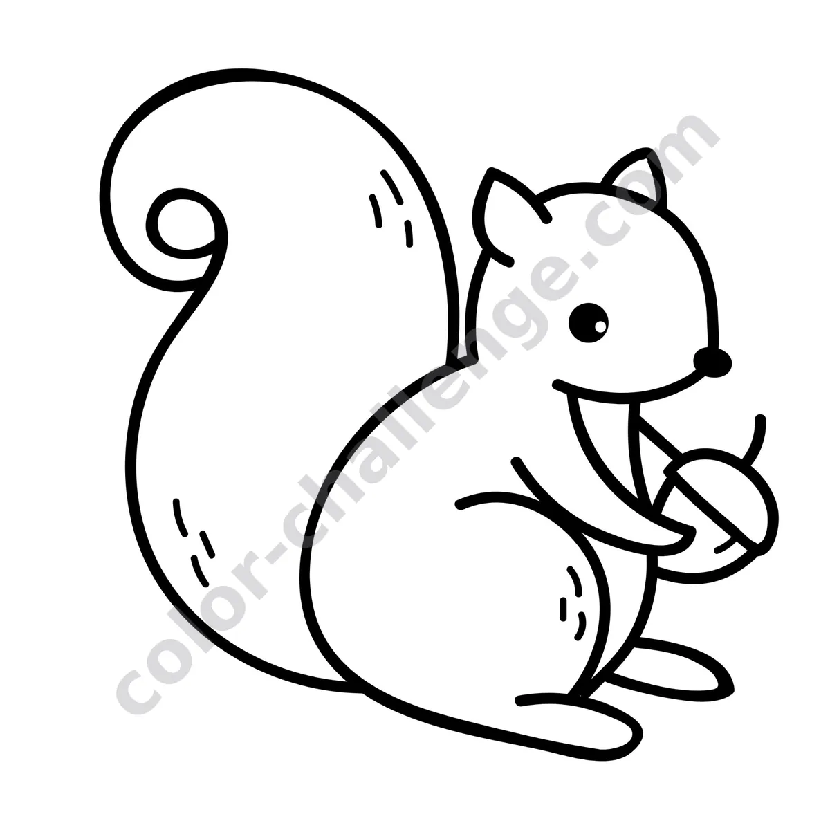 Cute Animals, animal coloring book sample page 2