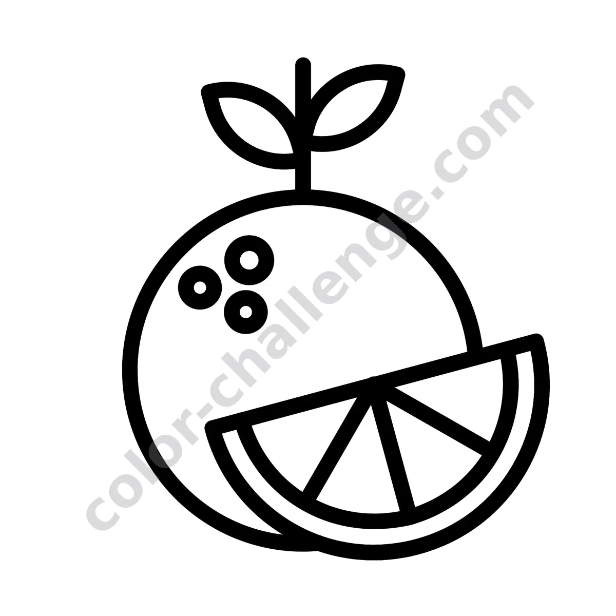 Food and Snacks, food coloring book sample page 1