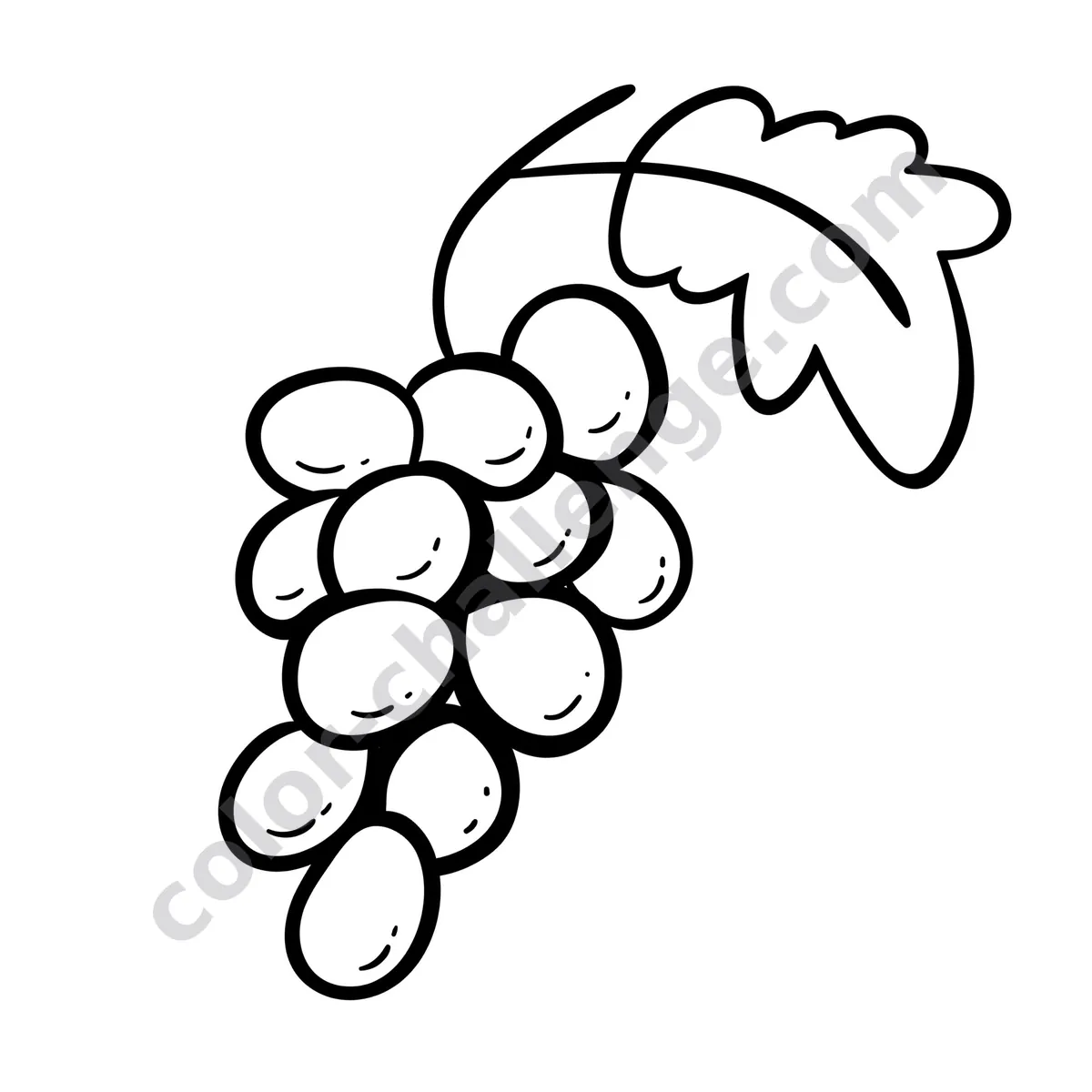 Fruits and Veggies, fruit and vegetable coloring book sample page 2