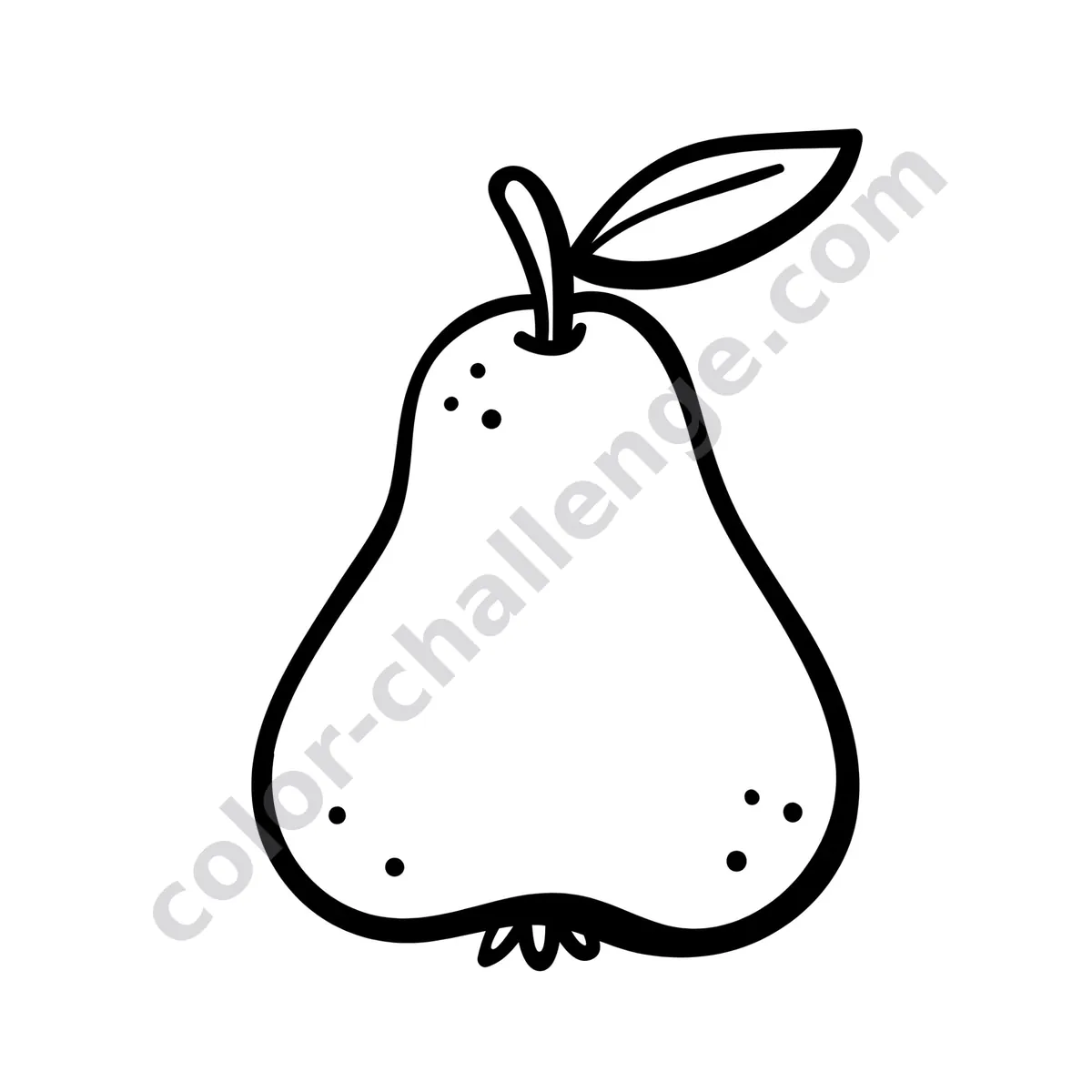 Fruits and Veggies, fruit and vegetable coloring book sample page 4