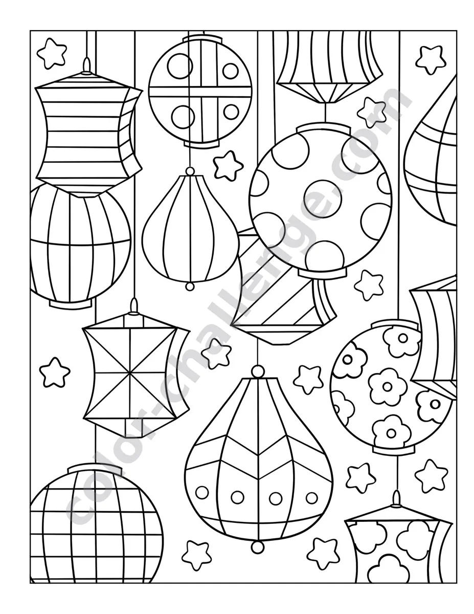 Mindfulness, relaxing coloring book sample page 1