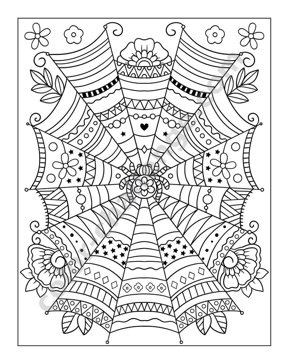 Mindfulness, relaxing coloring book sample page 3