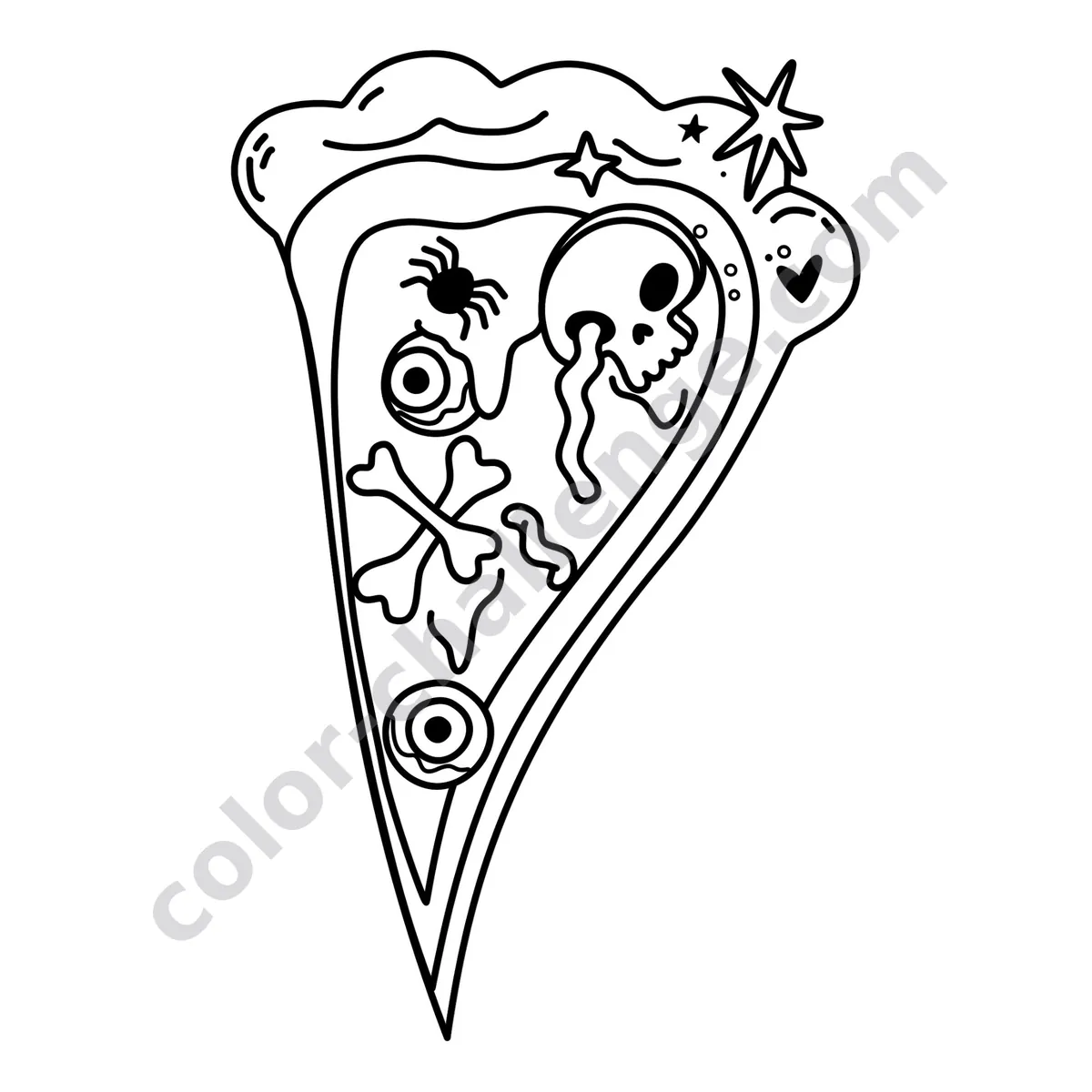 Pastel Goth, pastel goth coloring book sample page 3