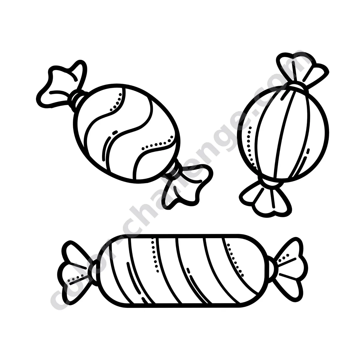 Sweet Treats, dessert coloring book sample page 4