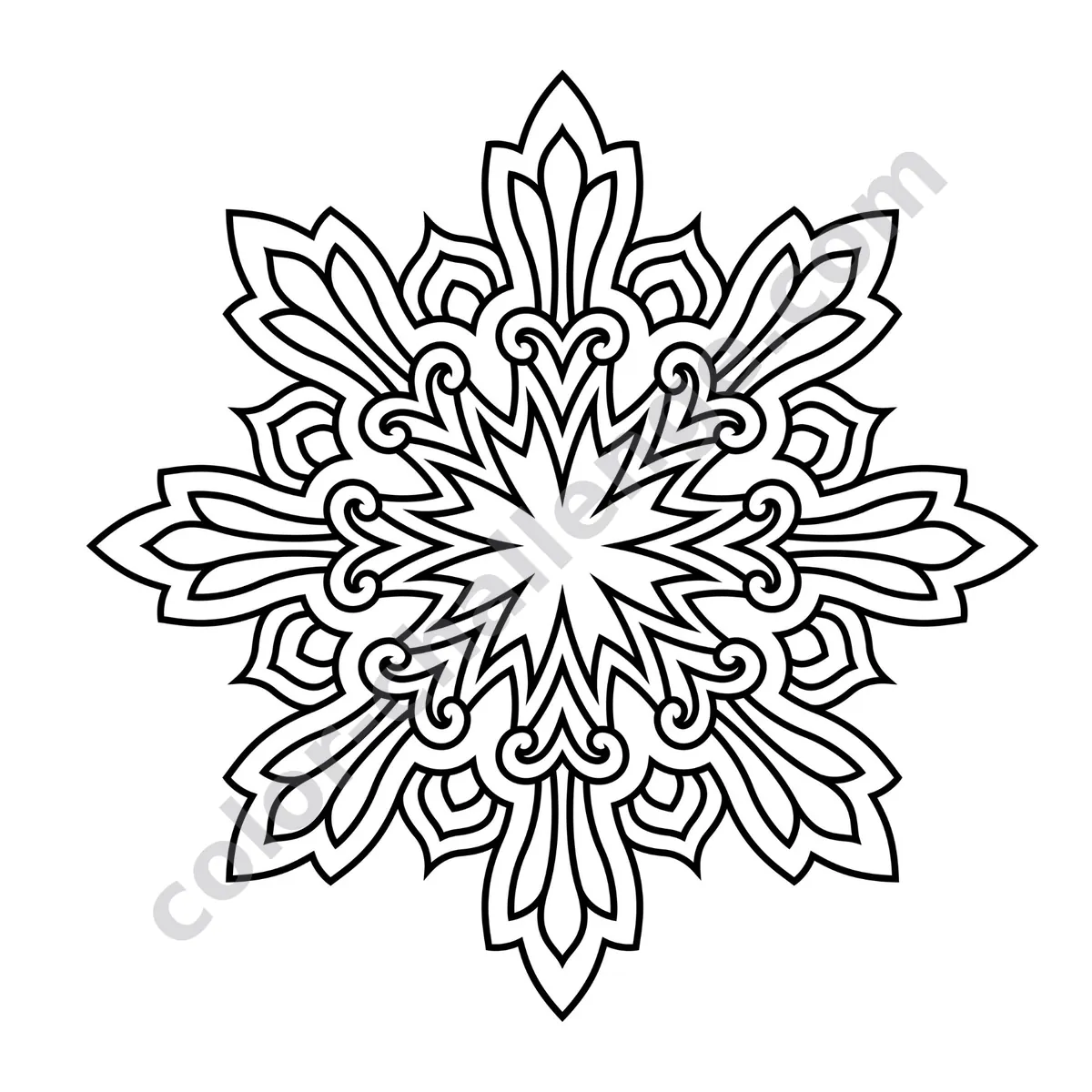 Travel Size Mandalas Vol. 1, mini mandala coloring book sample page 3