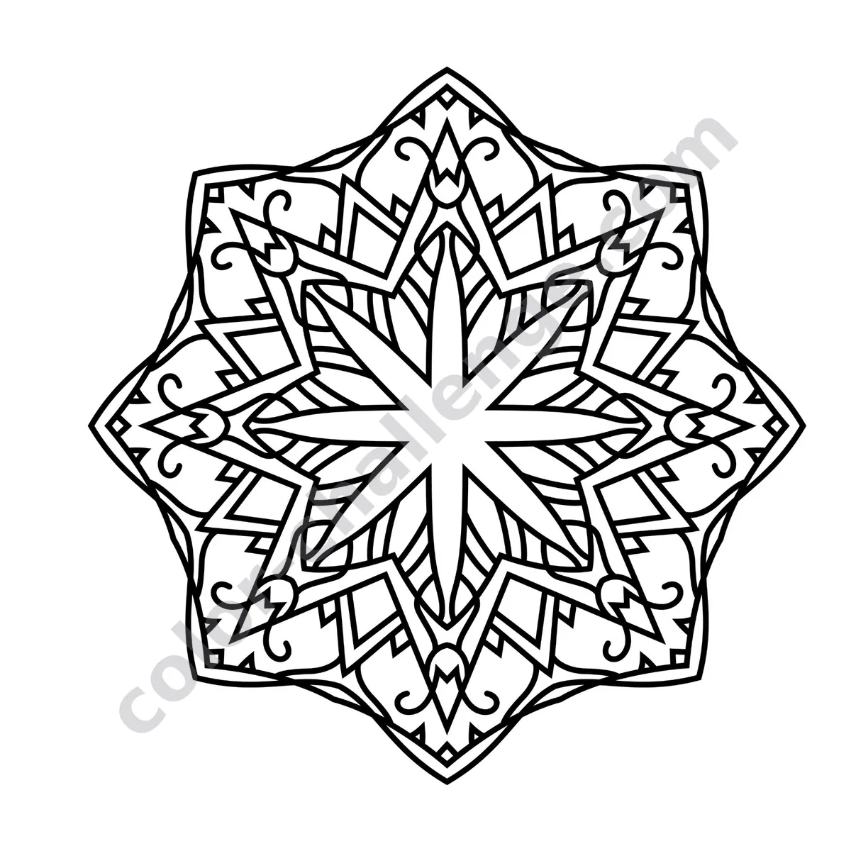 Travel Size Mandalas Vol. 2, mini mandala coloring book sample page 3