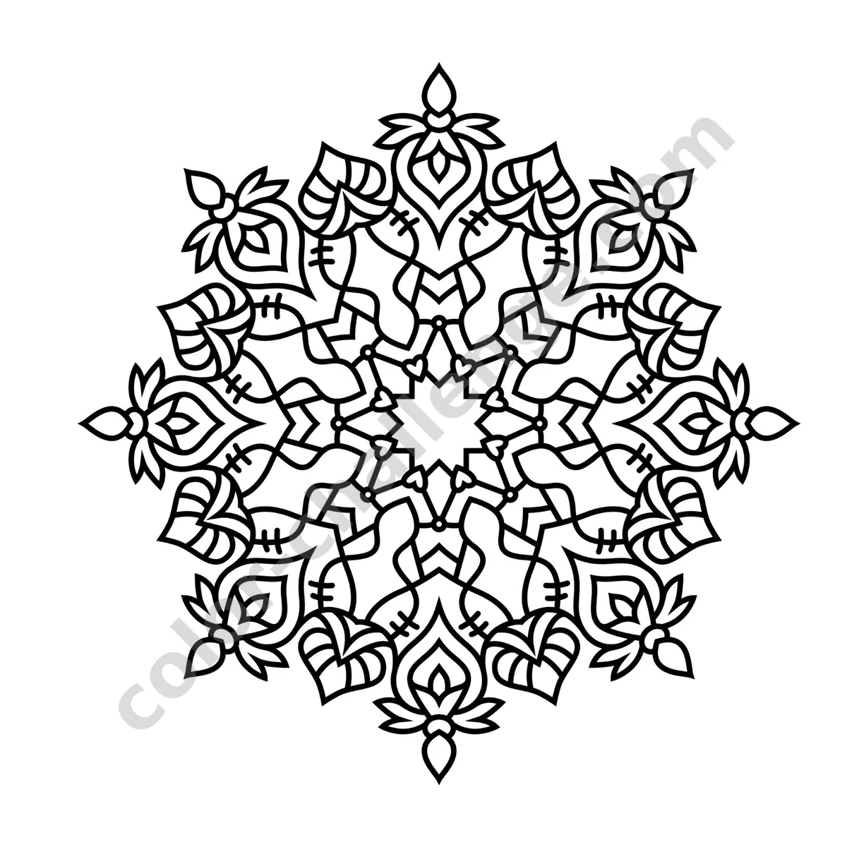 Travel Size Mandalas Vol. 2, mini mandala coloring book sample page 4