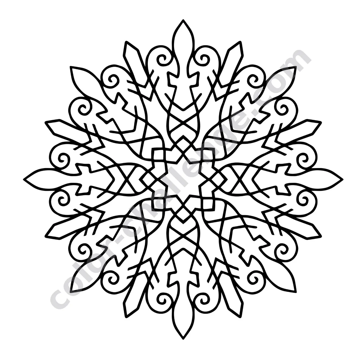 Travel Size Mandalas Vol. 3, mini mandala coloring book sample page 1