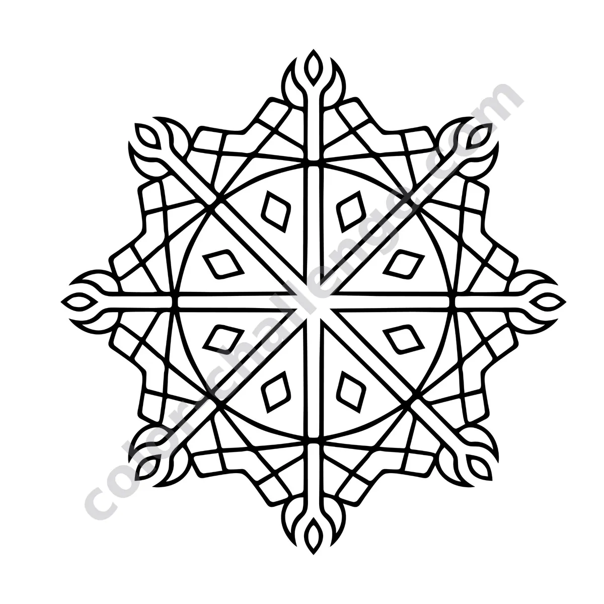 Travel Size Mandalas Vol. 3, mini mandala coloring book sample page 4