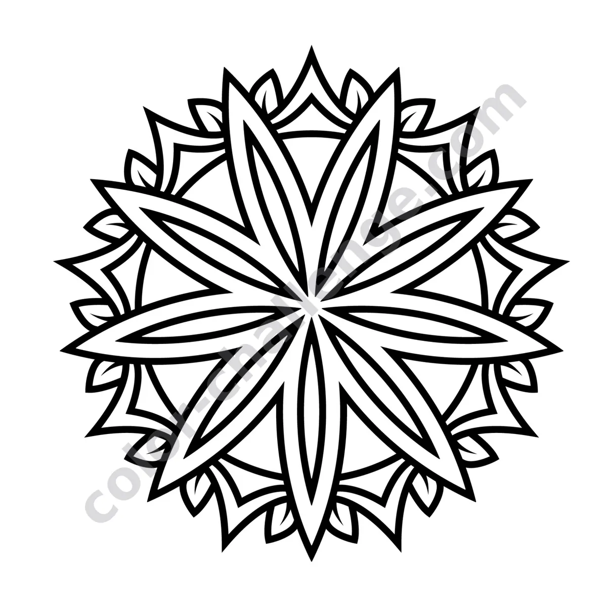 Travel Size Mandalas Vol. 4, mini mandala coloring book sample page 1