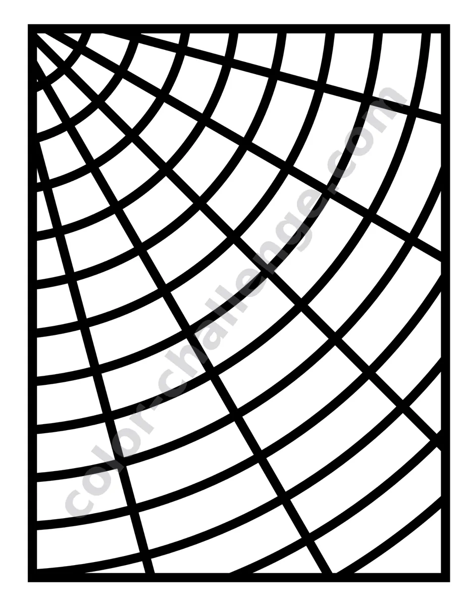 XXL Patterns, large print pattern coloring book sample page 4